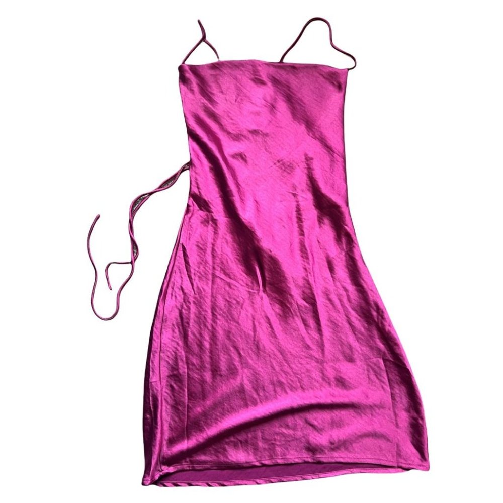 White Fox Boutique Chain of Hearts Mini Dress Magenta (dark pink)